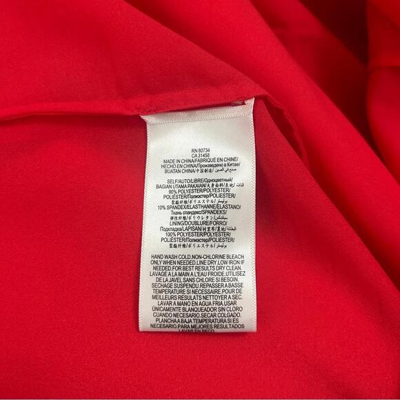 NEW BCBG MAXAZRIA Marquise Off Shoulder Sheath Dress, size 12, red NWOT - Picture 5 of 8